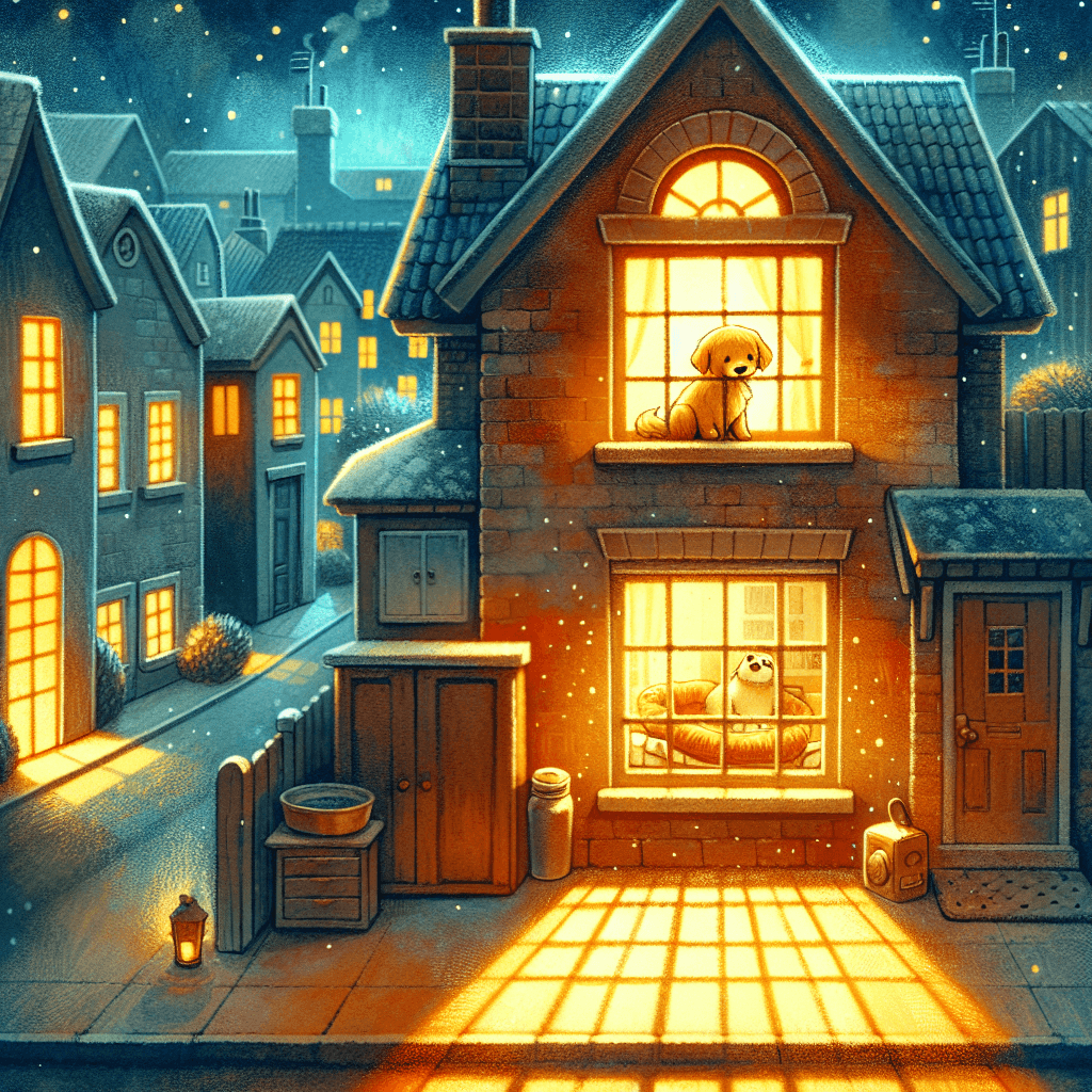 Sample book cover: The Midnight Puppy Who Wagged the Whole House